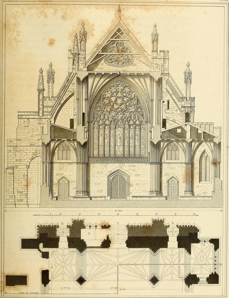 An illustration from Cathedral antiquities, 1814, leaf 310