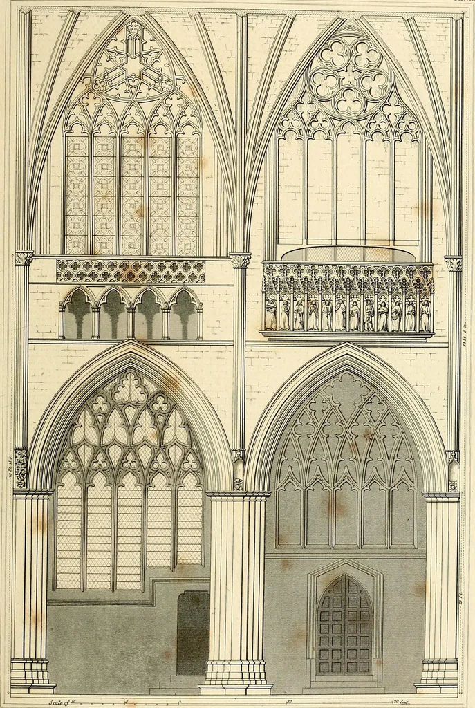 An illustration from Cathedral antiquities, 1814, leaf 334