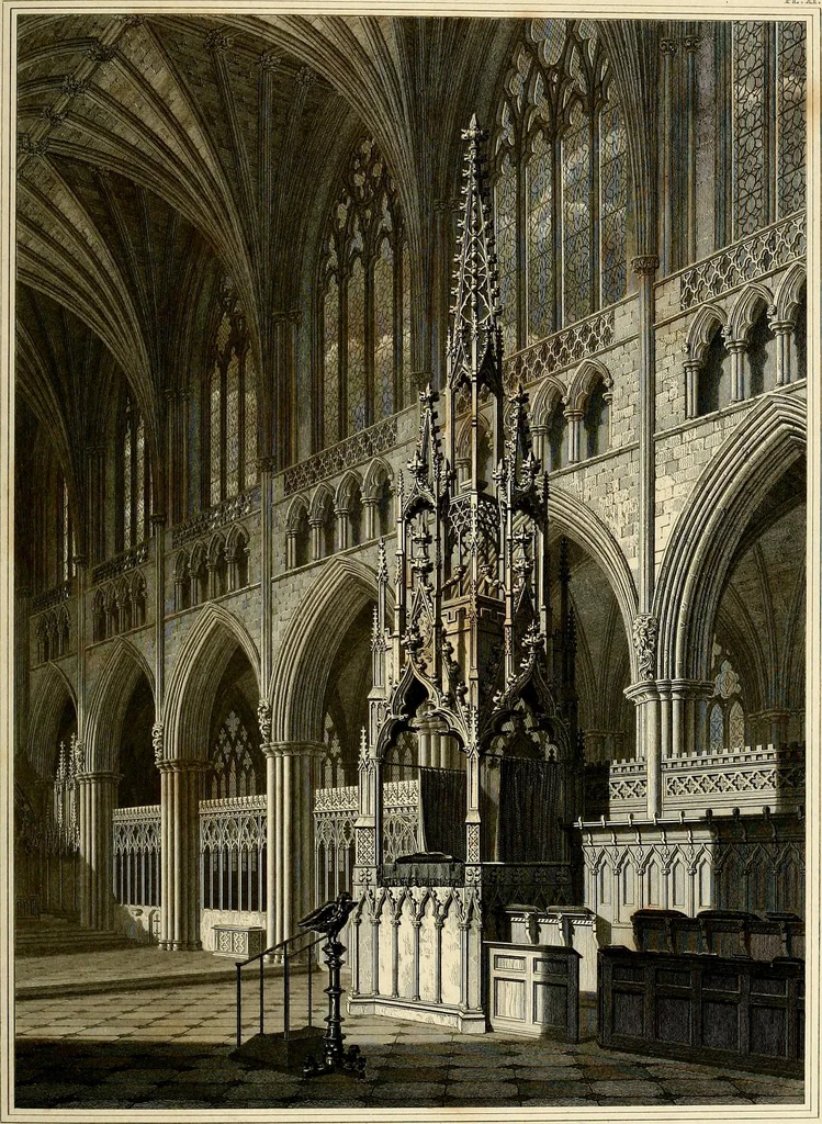 An illustration from Cathedral antiquities, 1814, leaf 338