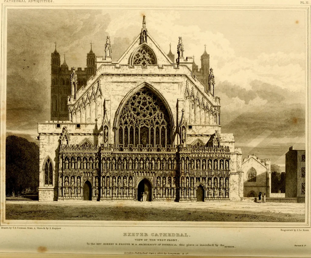 An illustration from Cathedral antiquities, 1814, leaf 341