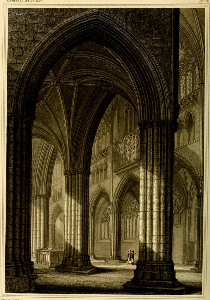 An illustration from Cathedral antiquities, 1814, leaf 353