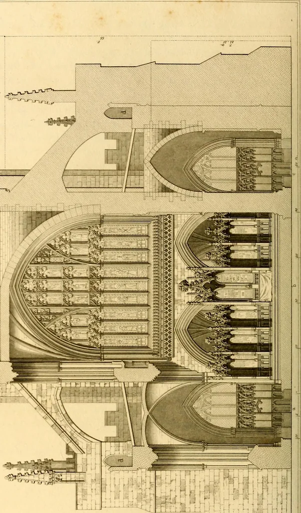 An illustration from Cathedral antiquities, 1814, leaf 375