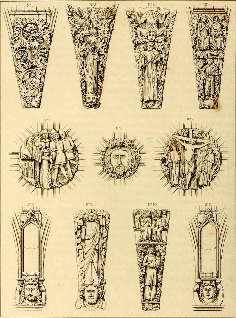 An illustration from Cathedral antiquities, 1814, leaf 389