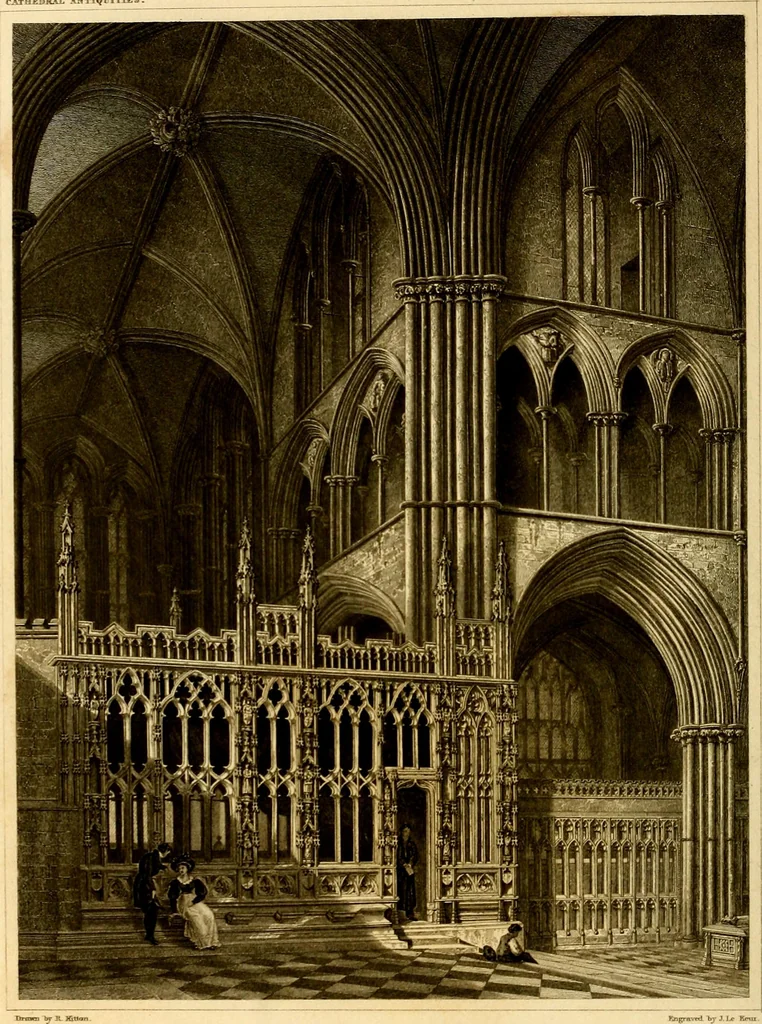 An illustration from Cathedral antiquities, 1814, leaf 483
