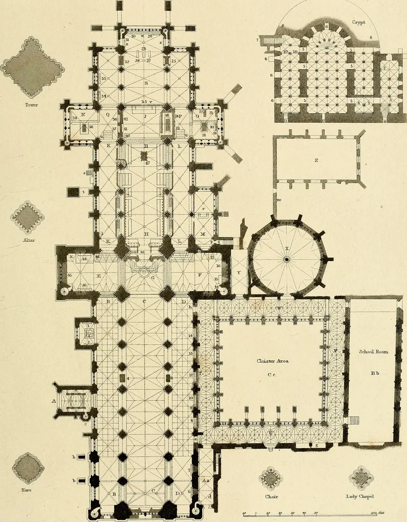 An illustration from Cathedral antiquities, 1814, leaf 496
