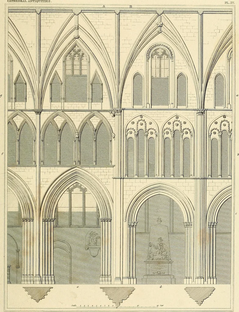 An illustration from Cathedral antiquities, 1814, leaf 500
