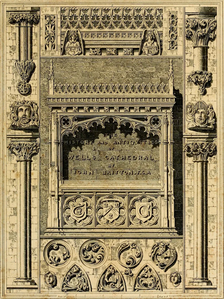 An illustration from Cathedral antiquities, 1814, leaf 8