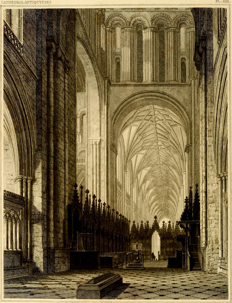 An illustration from Cathedral antiquities, 1814, leaf 129