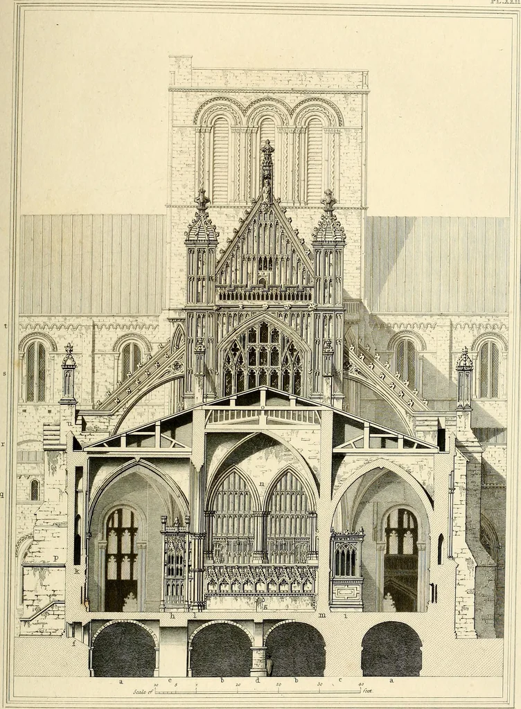 An illustration from Cathedral antiquities, 1814, leaf 164