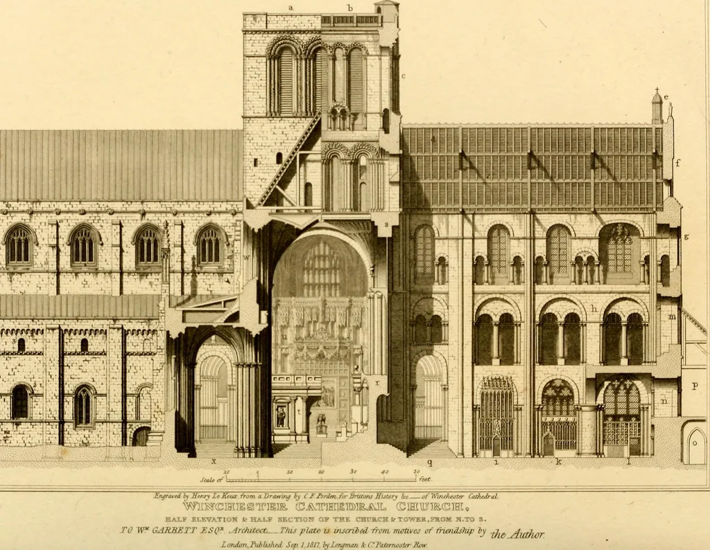 An illustration from Cathedral antiquities, 1814, leaf 165