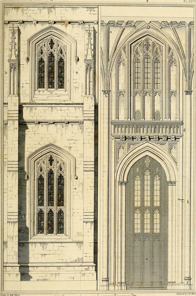 An illustration from Cathedral antiquities, 1814, leaf 180