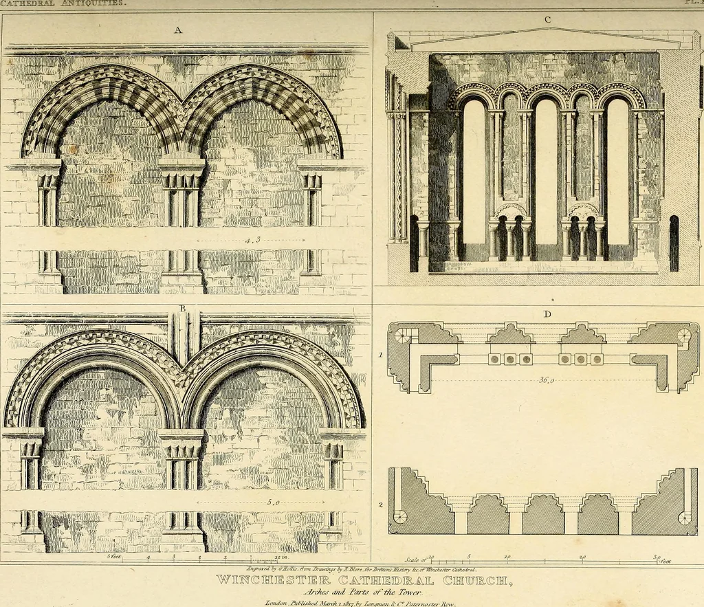 An illustration from Cathedral antiquities, 1814, leaf 188