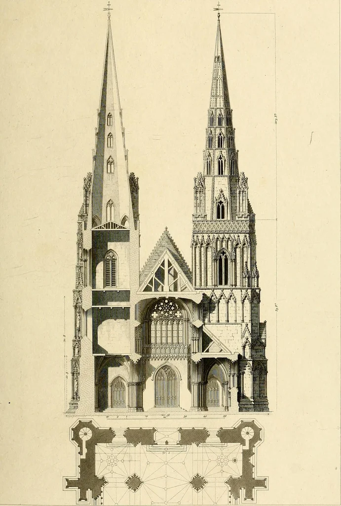 An illustration from Cathedral antiquities, 1814, leaf 280