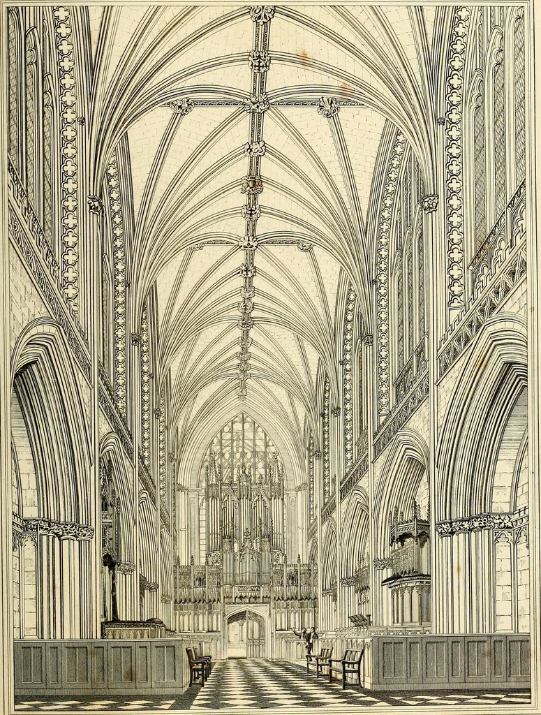 An illustration from Cathedral antiquities, 1814, leaf 300