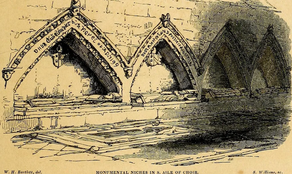 An illustration from Cathedral antiquities, 1814, leaf 352