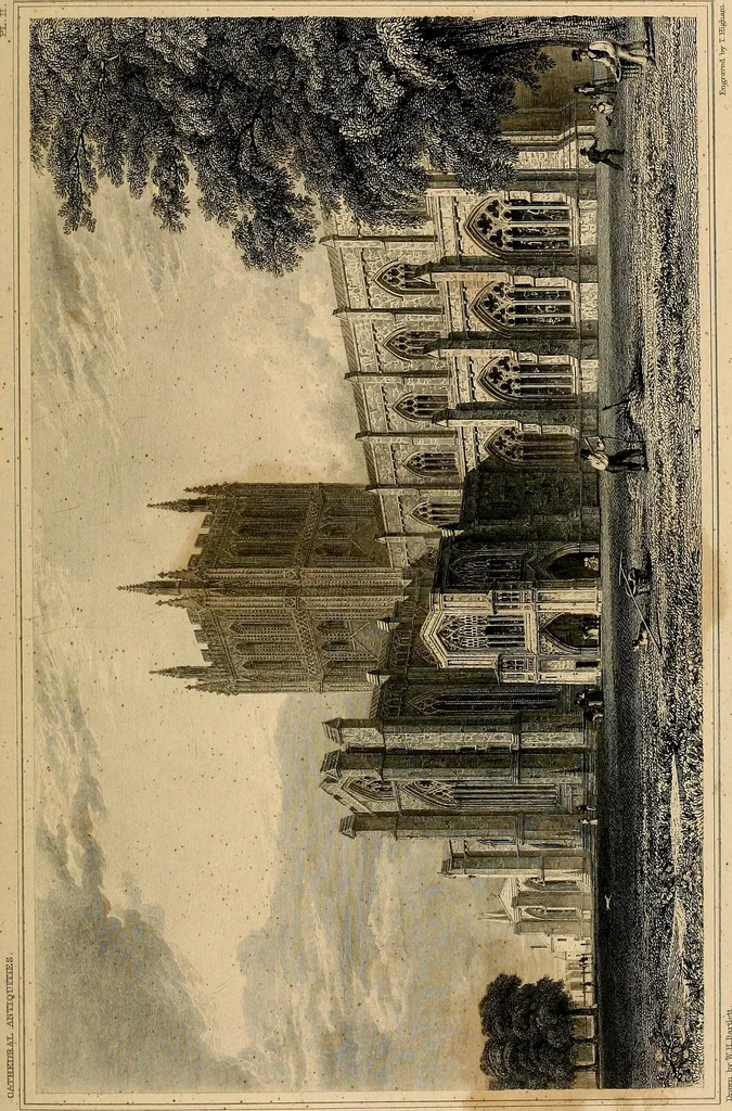 An illustration from Cathedral antiquities, 1814, leaf 408