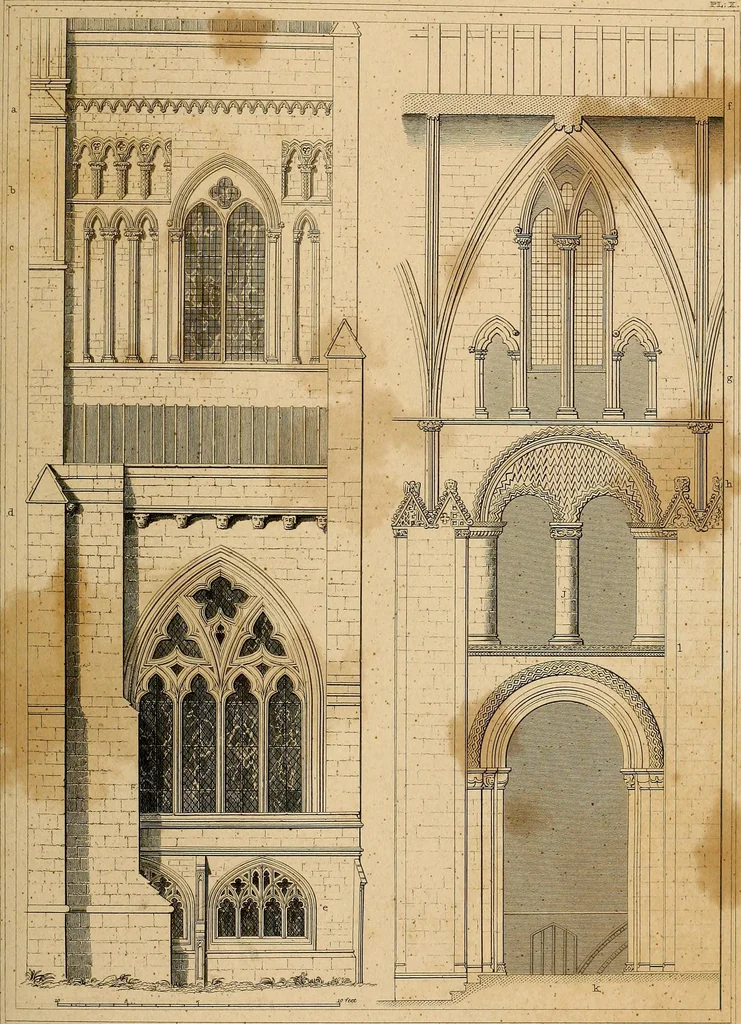 An illustration from Cathedral antiquities, 1814, leaf 412