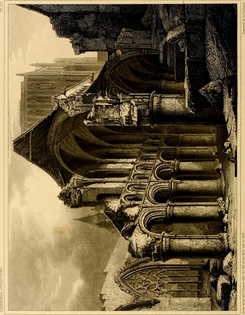 An illustration from Cathedral antiquities, 1814, leaf 413