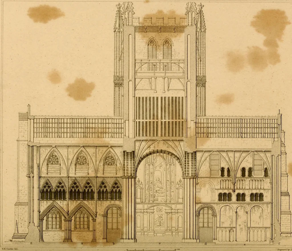 An illustration from Cathedral antiquities, 1814, leaf 417