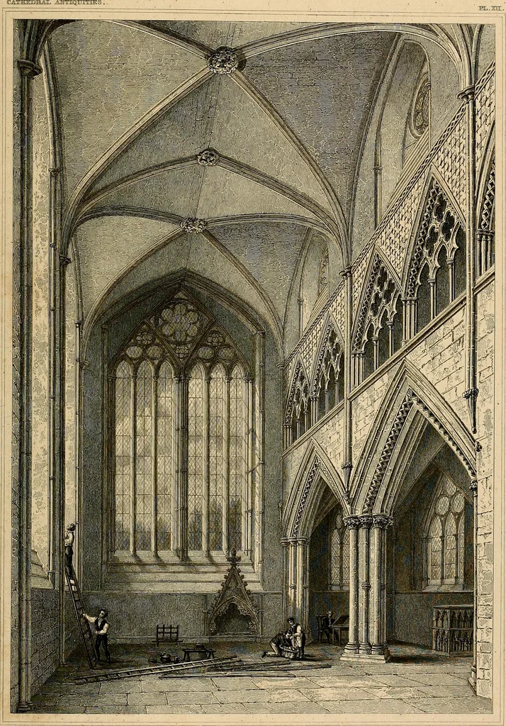 An illustration from Cathedral antiquities, 1814, leaf 440