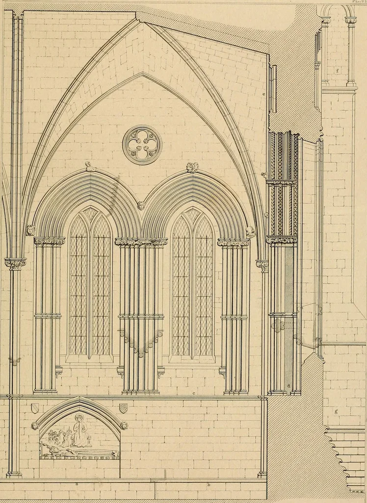 An illustration from Cathedral antiquities, 1814, leaf 446