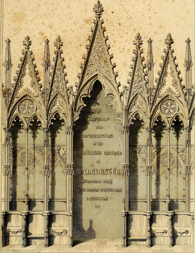 An illustration from Cathedral antiquities, 1814, leaf 8