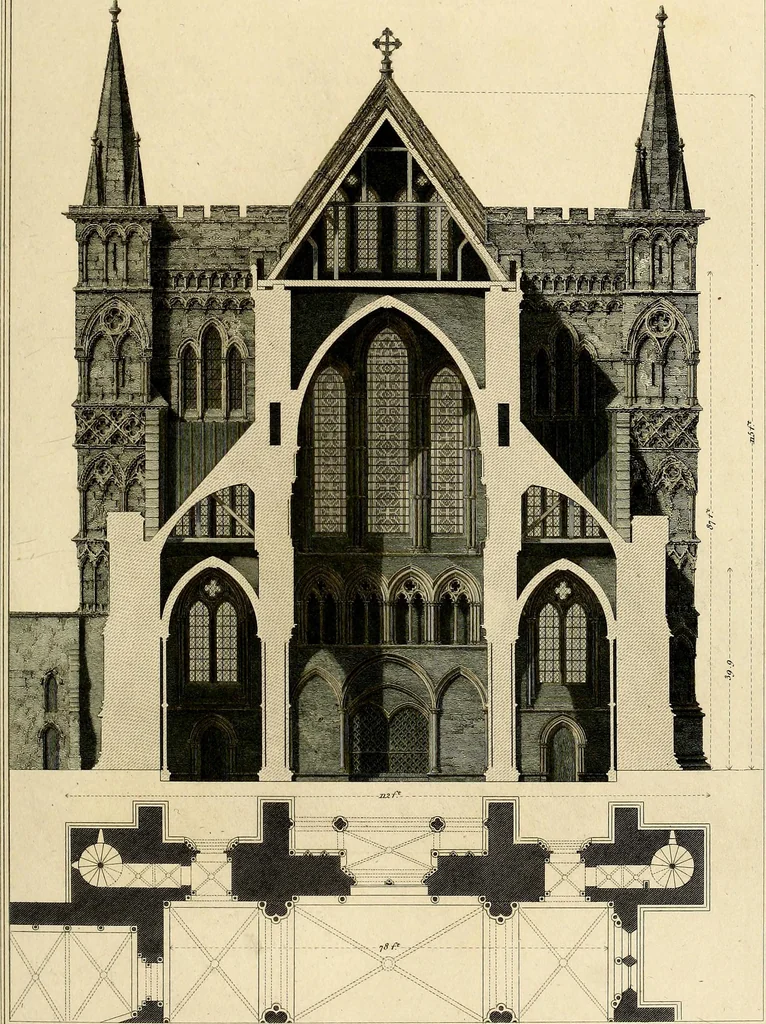 An illustration from Cathedral antiquities, 1814, leaf 110