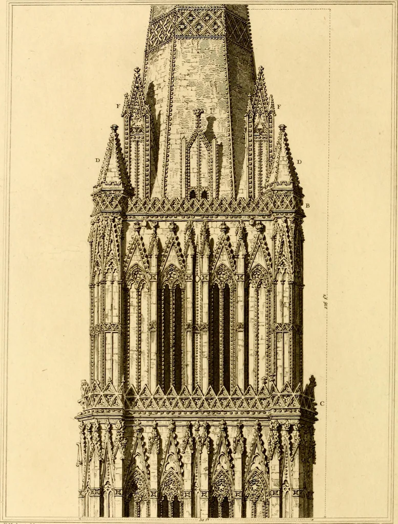An illustration from Cathedral antiquities, 1814, leaf 111