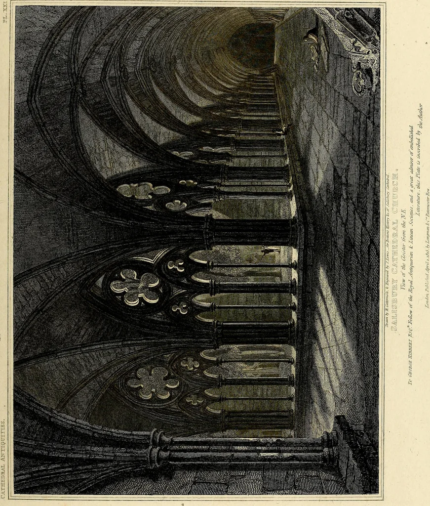 An illustration from Cathedral antiquities, 1814, leaf 128