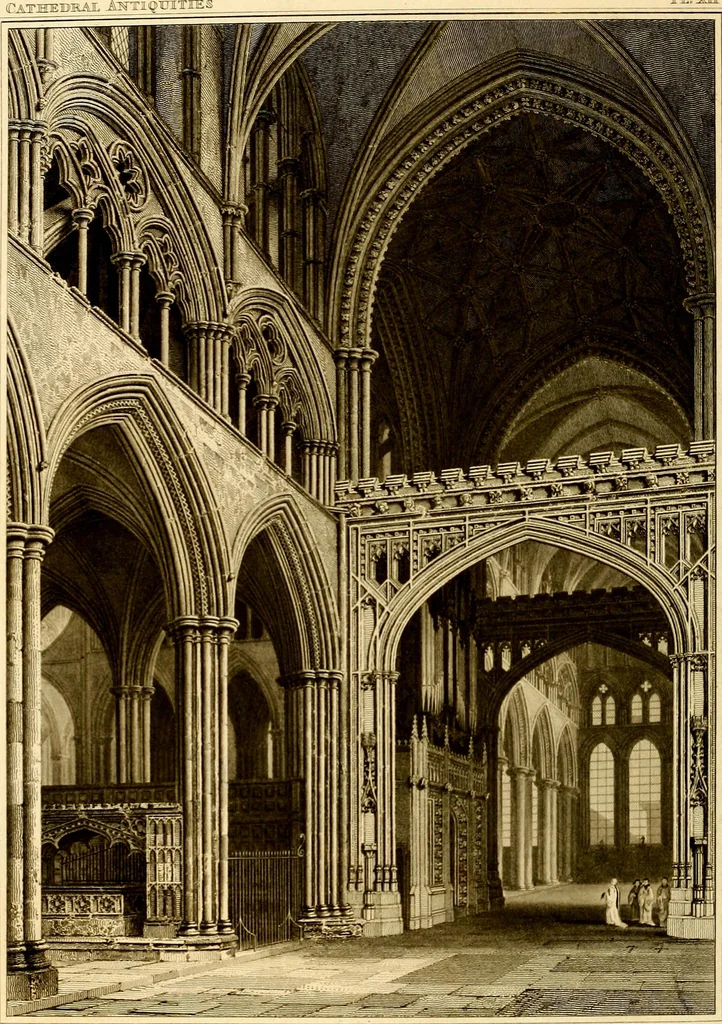 An illustration from Cathedral antiquities, 1814, leaf 139