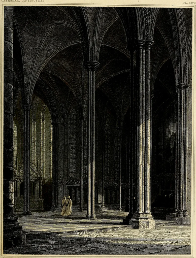 An illustration from Cathedral antiquities, 1814, leaf 158