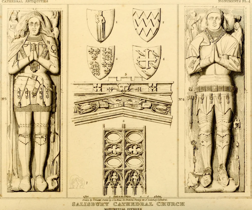 An illustration from Cathedral antiquities, 1814, leaf 181