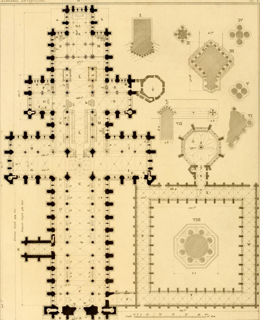 An illustration from Cathedral antiquities, 1814, leaf 21
