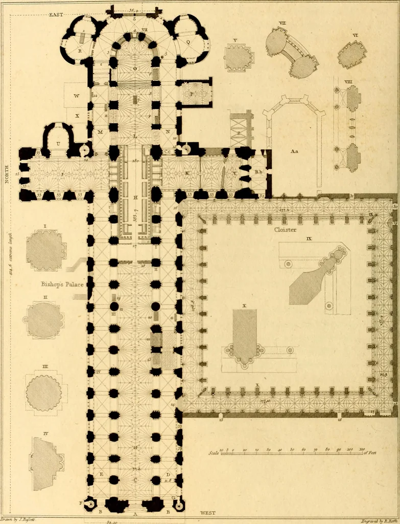 An illustration from Cathedral antiquities, 1814, leaf 259
