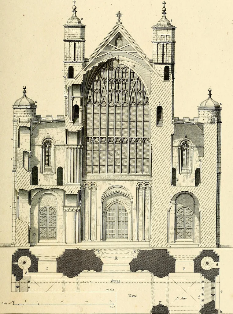 An illustration from Cathedral antiquities, 1814, leaf 270