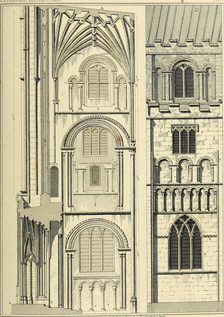 An illustration from Cathedral antiquities, 1814, leaf 274