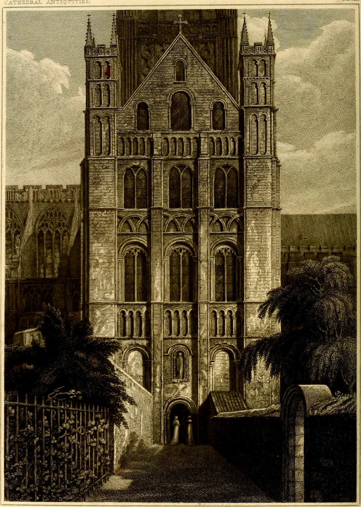 An illustration from Cathedral antiquities, 1814, leaf 287