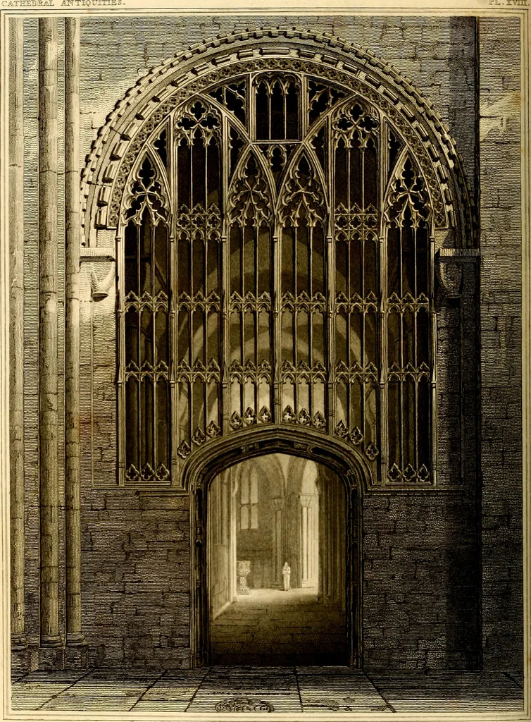 An illustration from Cathedral antiquities, 1814, leaf 307