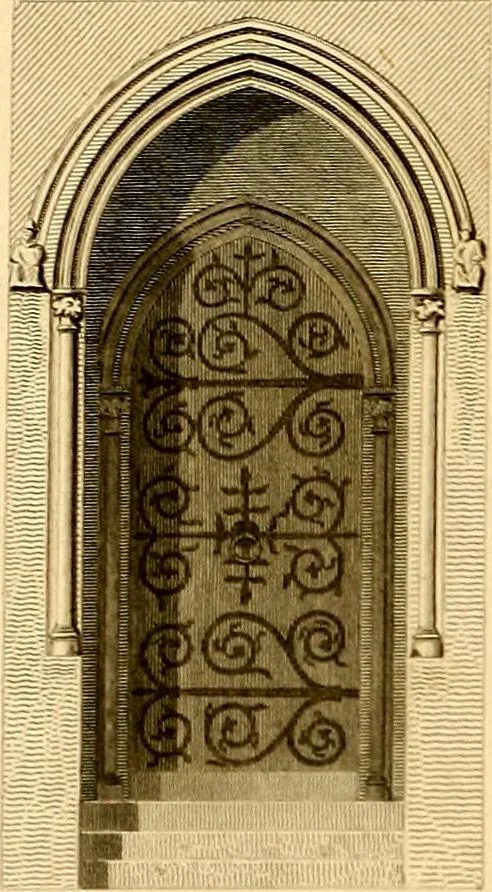 An illustration from Cathedral antiquities, 1814, leaf 317