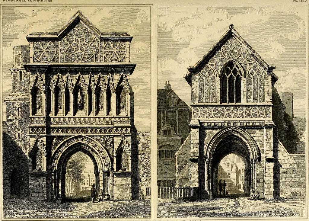 An illustration from Cathedral antiquities, 1814, leaf 332