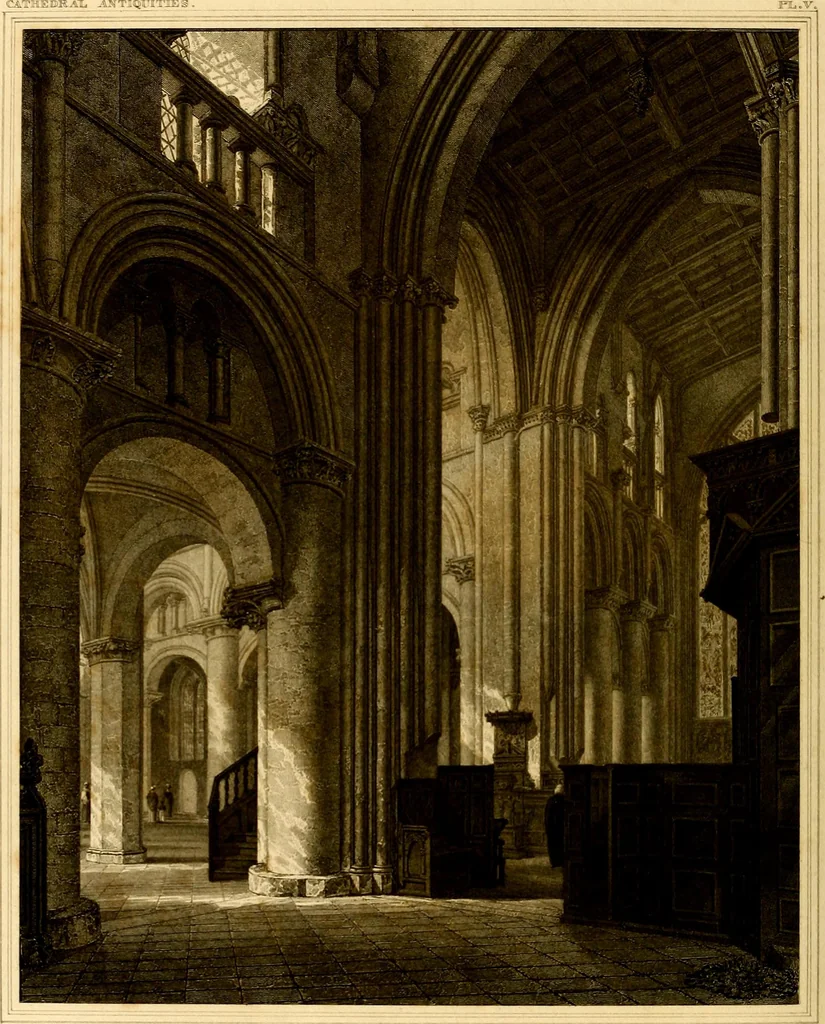 An illustration from Cathedral antiquities, 1814, leaf 413