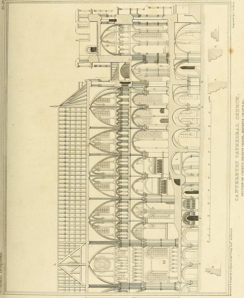 An illustration from Cathedral antiquities, 1814, leaf 108