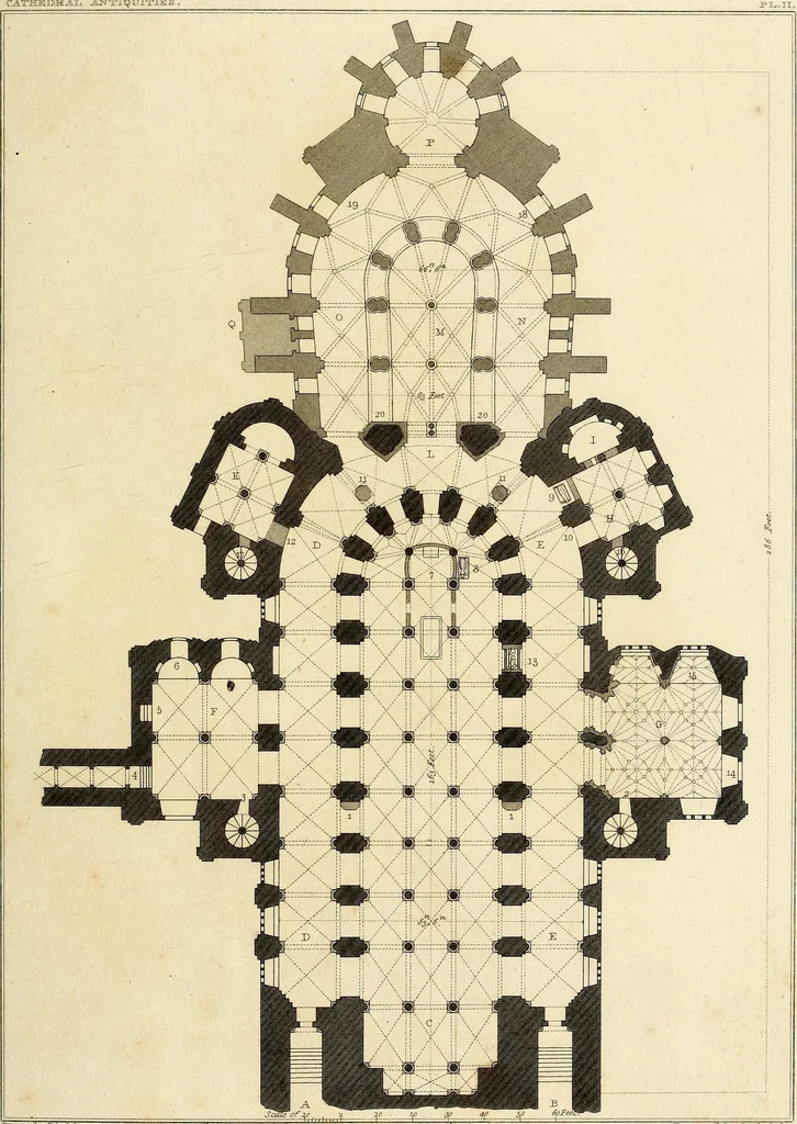 An illustration from Cathedral antiquities, 1814, leaf 120