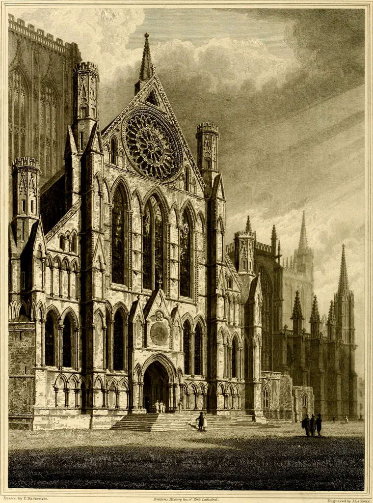An illustration from Cathedral antiquities, 1814, leaf 285