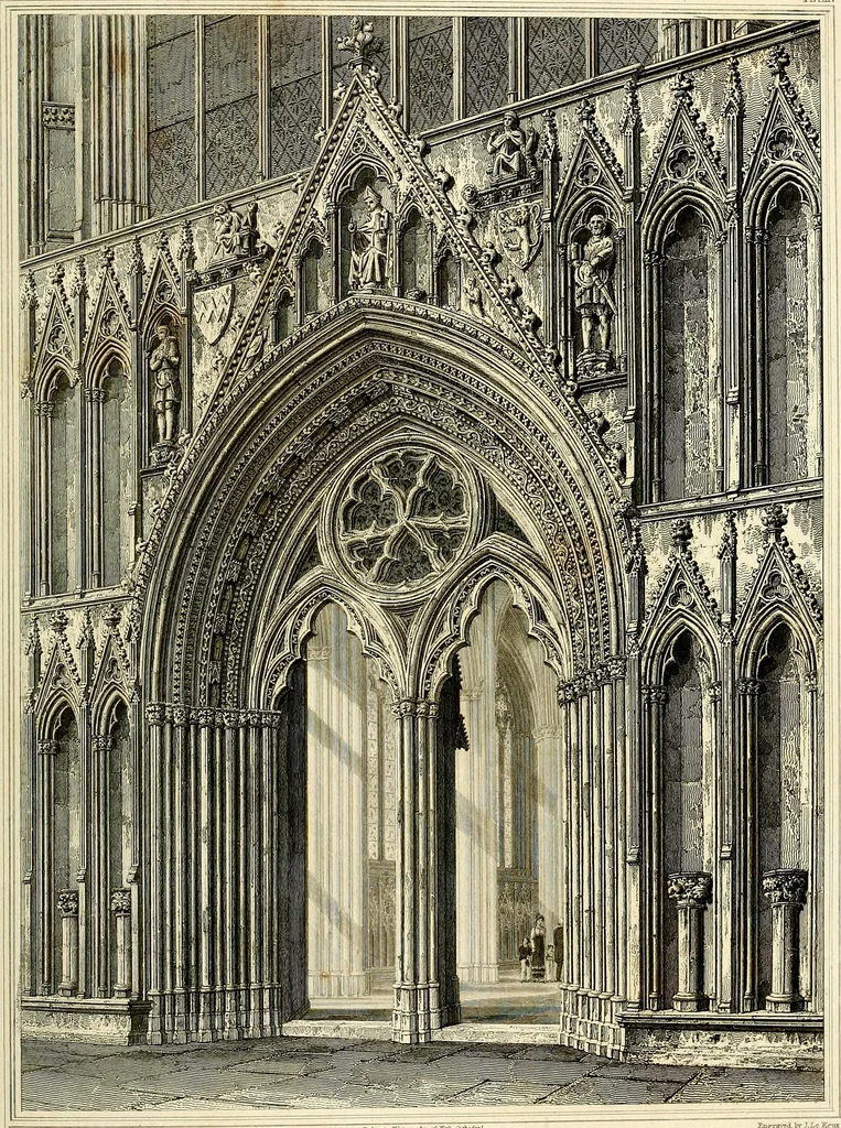 An illustration from Cathedral antiquities, 1814, leaf 296
