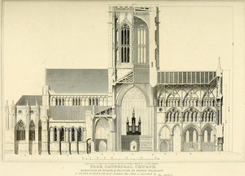An illustration from Cathedral antiquities, 1814, leaf 302