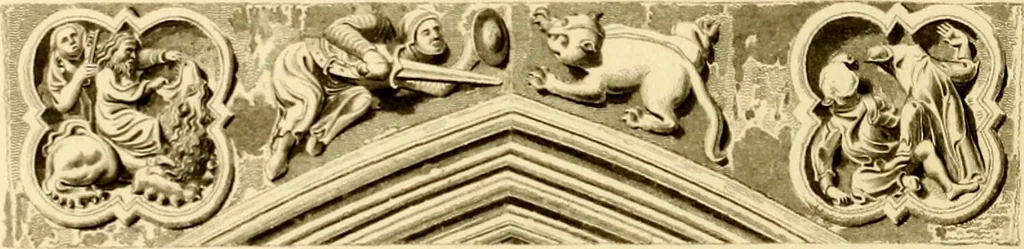 An illustration from Cathedral antiquities, 1814, leaf 313