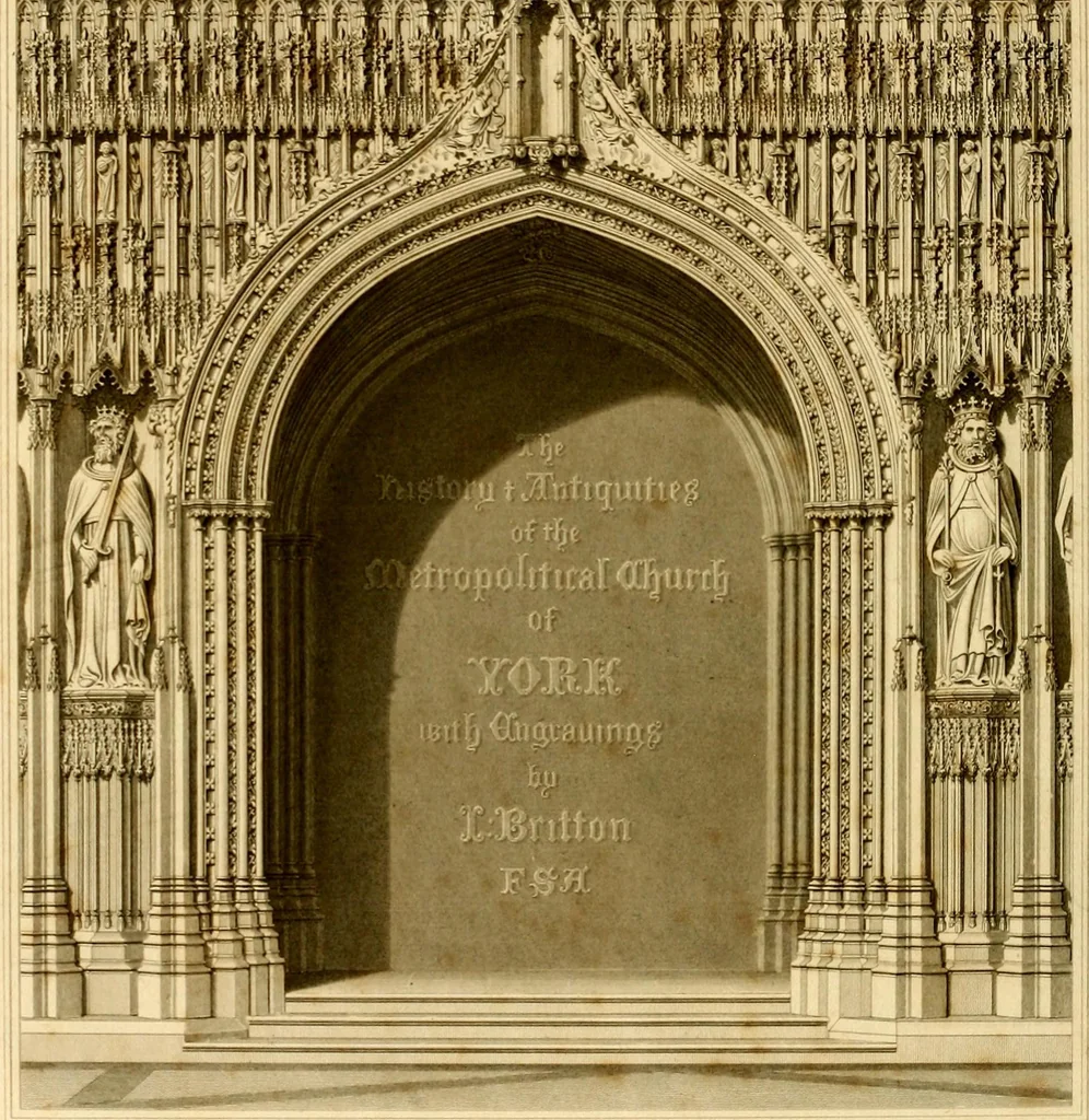 An illustration from Cathedral antiquities, 1814, leaf 317