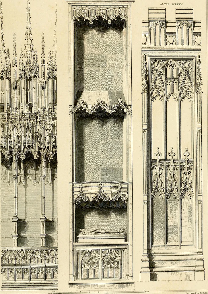 An illustration from Cathedral antiquities, 1814, leaf 344