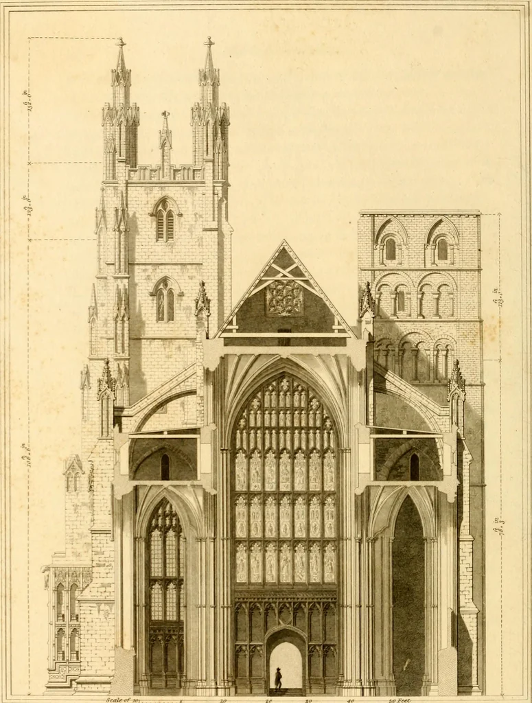 An illustration from Cathedral antiquities, 1814, leaf 57